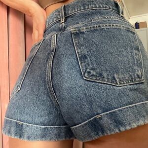 American Apparel Blue Jean Shorts